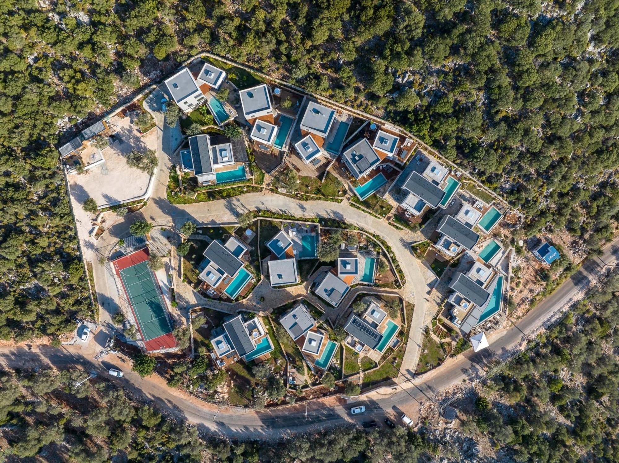 14 Premium Villas With Openair Restaurant&Tennis Court In Nature - Notos Club كاس المظهر الخارجي الصورة
